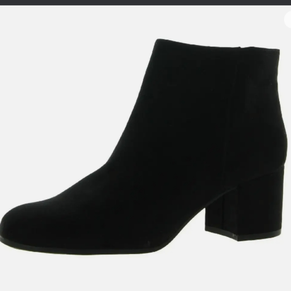 Libby Edelman CLASSIC BLACK SUEDE Ankle Boots